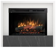 Elektrický krb Klar 28 biely/čierny mramor