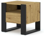 Nočný stolík Molli 48 (dub artisan). Vlastná spoľahlivá doprava až k Vám domov. 1060977