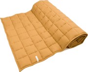 Ľanová prešívaná deka karamelová 70x140cm