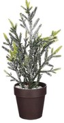 Vianočný stromček zelený omrznutý výš. 30 x hl. 15 cm 1121023