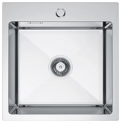 Erga HD, 1-komorový oceľový drez 460x450x210 mm, oceľová, ERG-MLS-HD4645