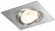 Inteligentné zapustené bodové svietidlo oceľové vrátane WiFi GU10 naklápacie - Lock 1