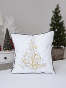 Vianočná obliečka na vankúš mikroplyš 40 × 40 cm - Vianočný strom