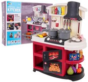 Detská kuchynka so zvukmi 52 ks RAMIZ ZDZ.8775B - červená