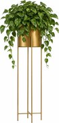 KOVOVÝ KVETINÁČ SO STOJANOM GOLDEN 95X21 CM ZLATÁ