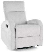 Polohovacie kreslo Olimp, svetlo sivá