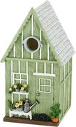 Vtáčia búdka House, 25x14x13,5 cm, polyresin, zelená