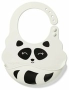 BabyOno Podbradník silikónový - Lemur, sivá, 6 m+