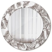 Perie snov Okrúhle dekoračné zrkadlo