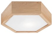 Stropné svietidlo OAK HEX 1xE27/60W/230V pr. 32 cm dub