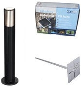 Dizajnový vonkajší stĺpik čierny 50 cm IP44 - Boris