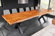 Luxusný jedálenský stôl z masívu Mammut X Akácia 300cm 55mm