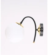 Biele/čierne nástenné svietidlo ø 15 cm Yoyo – Squid Lighting