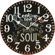 Hodiny drevené 30x30 DEB6288