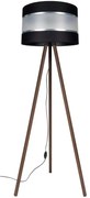 Stojacia lampa CORAL 1xE27/60W/230V hnedá/čierna/chróm