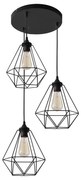 Luster na lanku KARO 3xE27/15W/230V