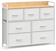 Komoda so zásuvkovými boxami FLEXIRO 98x85 cm, krémová