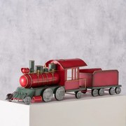 Vianočná dekorácia vláčik Senator, výška: 21 cm, červená