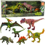 LEAN Toys Sada figúrok Dinosaury Pohyblivé nohy Čumáky 6ks