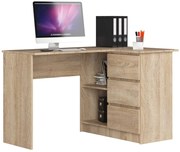 Rohový PC stolík Bodhi (dub sonoma) (P). Akcia -21%. Vlastná spoľahlivá doprava až k Vám domov. 1068794
