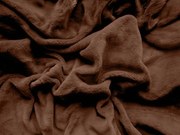 Plachta mikroplyš SOFT 160x200 cm hnedé