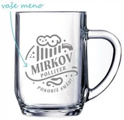 Pieskovaný polliter na pivo Pokoríš smäd