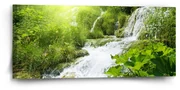 Sablio Obraz Kaskádový vodopád - 110x50 cm