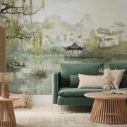 Fototapeta - Čínske jazero (147x102 cm)