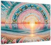 Obraz – Mozaika zapadajúceho slnka (70x50 cm)