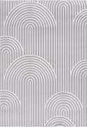 TA Koberec NG81A GRAY/WHITE ELLEN Sivý Obdĺžnikový Rozmer: 80x150 cm