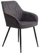 Tmavosivá jedálenská stolička Nolan – Unique Furniture