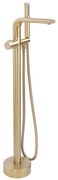 Voľne stojaca vaňová batéria Rea Clark zlatá kartáčovaná