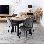 PROXIMA.store - Čalúnená jedálenska stolička CHRIS FARBA: Siva