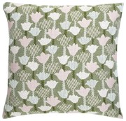 Obliečka na vankúš Tulppaani 45x45, ružovo-olivová