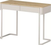 Konzola Elivo 110 cm so zásuvkami na ráme - kašmír / olejovaný dub