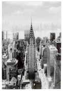 Manhattan obraz sklenený  čiernobiely 120x80 cm
