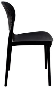 Dekorstudio Plastová stolička FLEX čierna