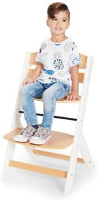KINDERKRAFT - Detská jedálenská stolička ENOCK biela