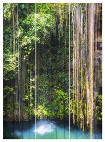 MANUFACTURER -  Súprava posuvnej záclony - Závesné korene Ik-Kil Cenote -3 panely