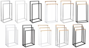 Stojan na uteráky - 3 ramenný - čierny