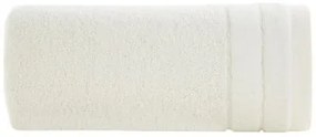 Krémový bavlnený uterák DAMLA 70x140 cm
