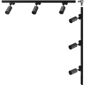 Zuma Line 3562 - Bodové svietidlo v lištovom systéme TUBE 6xGU10/35W/230V čierne