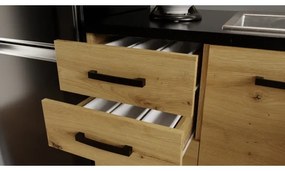 Kuchynská linka ROSALIA 240 cm dub craft