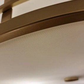 Feiss FE-FUSION-P-L-PNBR - luster na tyči FUSION 3xE27/40W/230V zlatý