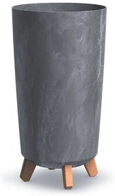 Kvetináč GRACIA TUBUS SLIM BETON EFFECT 23,9 cm marengo