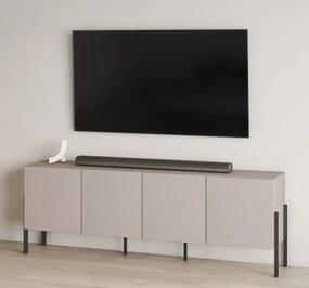 TV skrinka Jukon 204 cm - kašmír / čierne nožičky