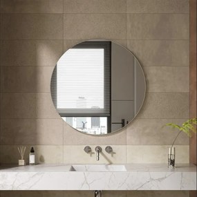 Erga Round, okrúhle zrkadlo 90cm, ERG-V01-ROUND-9090-CL