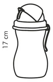 TESCOMA detská fľaša so slamkou BAMBINI 300 ml, zelená, modrá