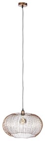 Priemyselné závesné svietidlo medené 49 cm - Finn