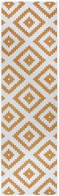 NORTHRUGS - Hanse Home koberce Kusový koberec Twin-Wendeteppiche 105794 Ochre – na von aj na doma - 80x350 cm